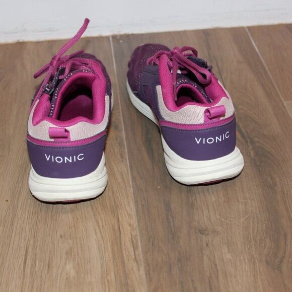 Vionic Purple & Pink Agile Lyla Comfortable Running Sneakers Women's Size 6.5 - Picture 9 of 11